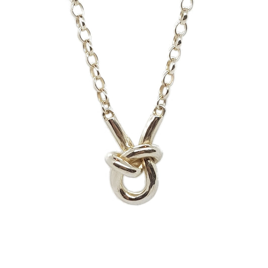 sterling silver knot necklace