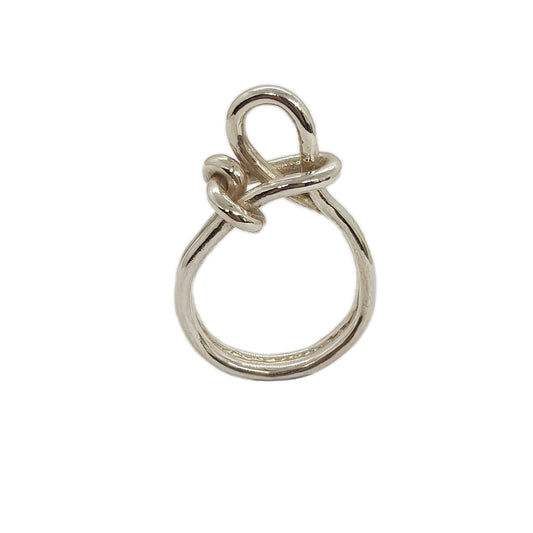 slip knot sterling silver ring